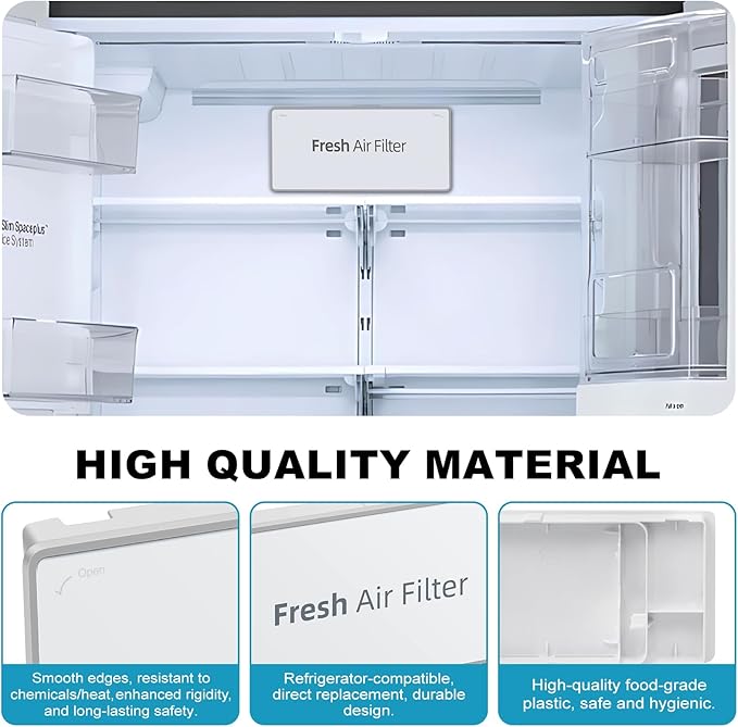 MCR66849208 & MCR66849219 Refrigerator Air Filter Cover Decor – Compatible with LG LMRS28596D, LMXS28626S, LFXS28968D Replaces 4957379, AP6892370, PS12085698, ACW75477501, MCK703881