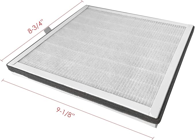 Replacement Filter, Compatible with Pure Enrichment PureZone Air Purifier PEAIRPLG, High Efficiency H13 grade 3-in-1 Filter, Part number PEAIRFIL, 2-Pack
