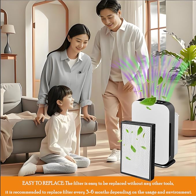 BF15A filters Replacement For A-len A350 / A375 / BF25A Air Purifier：1 H13 True HE-PA filters+4 Pre-Filters used for Pet Hair, Smo-ke, Dust, Aller-gies, Pet dander, Pet od-or, particles