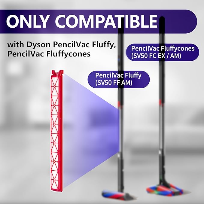 OTTWL 3 Packs SV50 Vacuum Replacement Filters Compatible with Dyson PencilVac Fluffycones、PencilVac Fluffy Cordless Vacuum