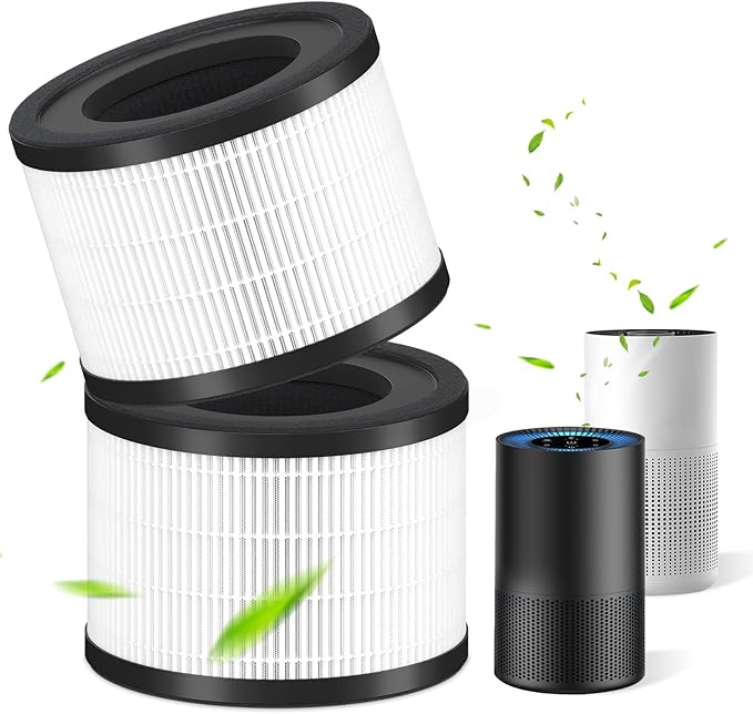 2 Pack AP-S0610L HEPA Replacement Filter Compatible With MOOKA AP-S0610L Purifiers, 3-IN-1 H13 True Hepa Filter & High-Efficiency Activated Carbon