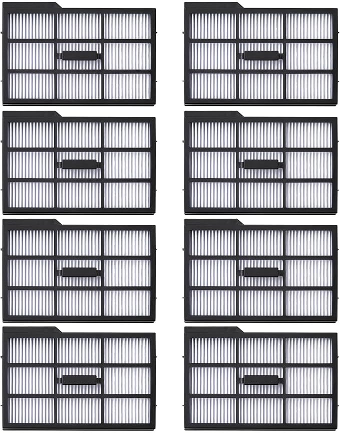 Replacement HEPA Filters Compatible with eufy E28 E25 (New Version) Robot Vacuums Parts High-Effiency Filter Accessories, 8-Pack