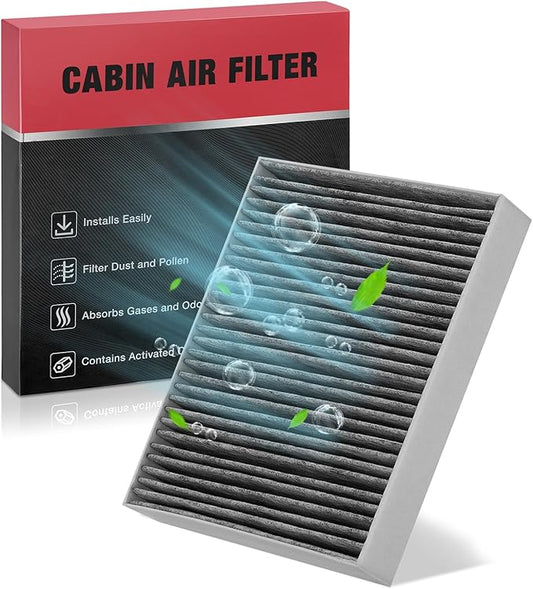 BDFHYK Cabin Air Filter with Activated Carbon Compatible with Chevry Spark, Trax, Sonic, Cruze, Spark EV, Cruze, Malibu, Malibu, Orlando, Compatible with Buick Encore, LaCrosse, Cascada, Regal,Verano