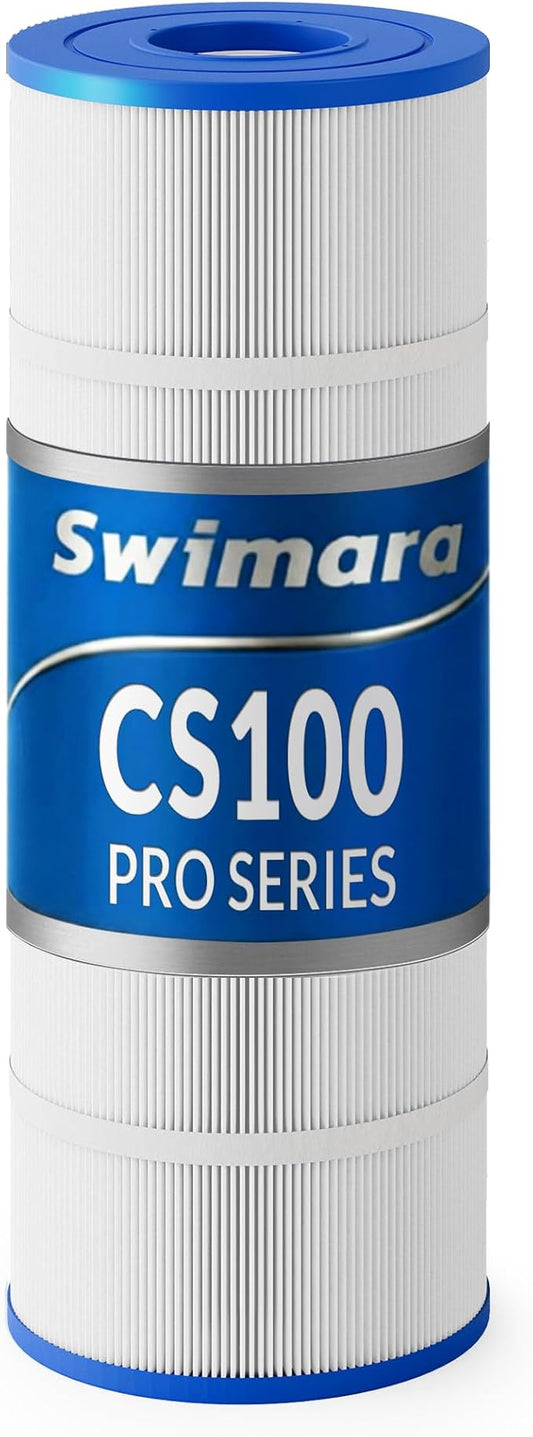Pro Series Pool Filter Cartridge, Compatible with Jandy CS100 Waterway 125, Replacement for R0462200 817-0125N PJANCS100 C-8410, 3oz Trilobal Fabric, 100 Sq. Ft.