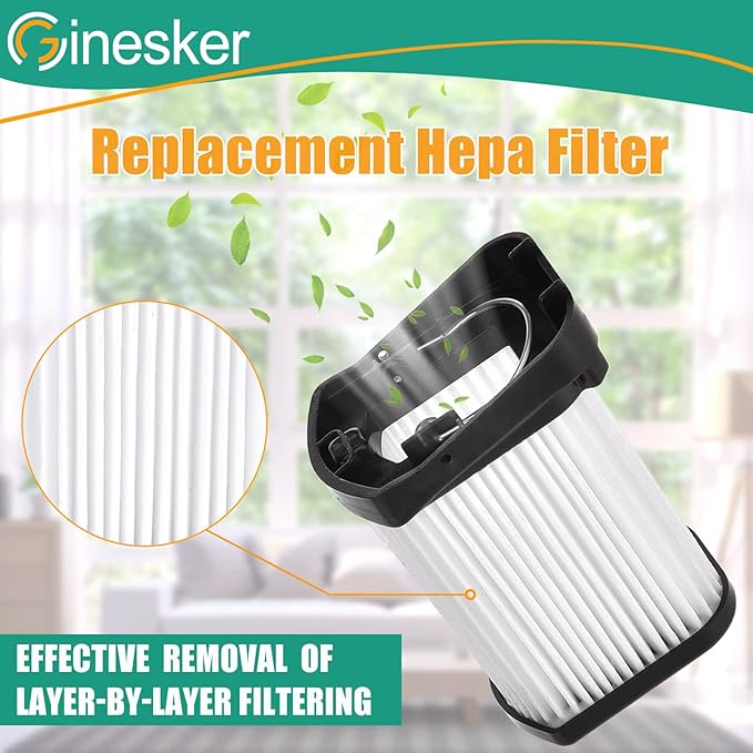 4 Pack Replacement Vacuum Filter for Shark WANDVAC POWER PET WV401 WV410CO WV401BL WV401PK WV403BR WV410BL WV410GN WV410PR Cordless Handheld Vacuum, Fabric Filter Compare to Part # XFFWV400