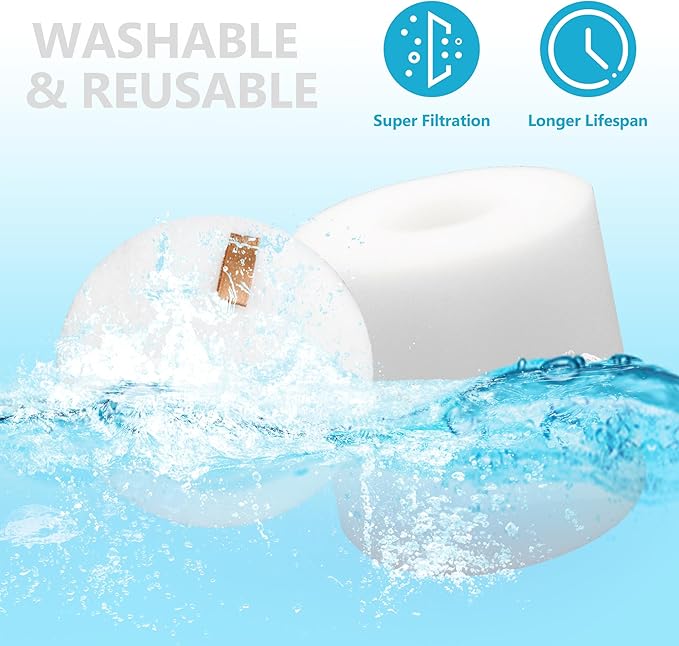 Improvedhand NV500 Filter Replacement for Shark Rotator Pro Lift-Away NV501, NV502, NV503, NV505, NV520, NV552, UV560, ZU780, ZU782, ZU785, Replace XFF500 & XHF500, 2 Post + 4 Foam & Felt Filters