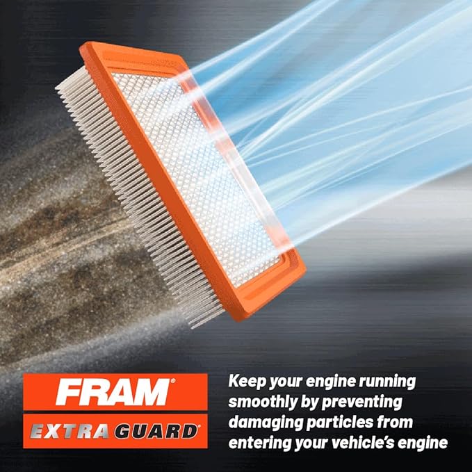 FRAM Extra Guard CA11206 Replacement Engine Air Filter for Select Hyundai and Kia Models, Provides Up to 12 Months or 12,000 Miles Filter Protection