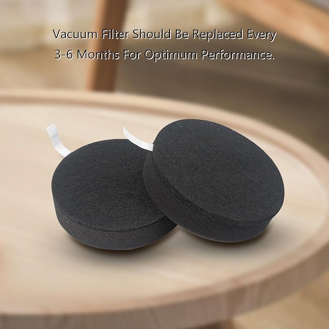 Replacement Filter Compatible with Bissell Powerlifter/CleanView Swivel Rewind Pet Vacuum,Fits Models 2492,2252,2253,2254,22543,2259,2255,2256,2258,2260,1792 Part # 1608225 (Black-4 Pack)