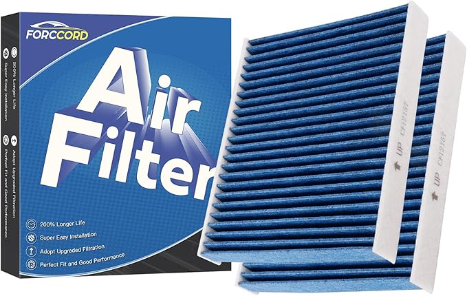 2-Pack HEPA Cabin Air Filter Fits for Mazda CX-9 Toyota RAV4 Corolla Camry Highlander Lexus RX350 Activated Carbon Cabin Filter CF12157 Replacement Accessories