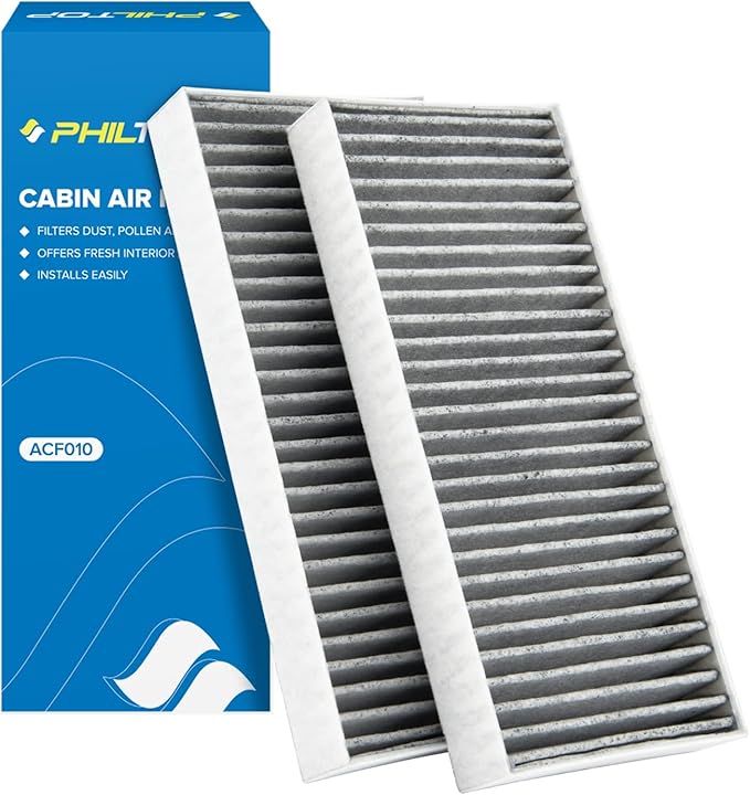 PHILTOP HEPA Cabin Air Filter w/Activated Carbon, Compatible with CF10388 Nissan TITAN 2004-2015, Armada 2005-2015, NV3500 2012-2014, NV2500 2012-2014, INFINITI QX56 2004-2010