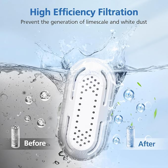 ShufudeJa 10 Pack Humidifier Demineralization Cartridge Compatible with LEVOIT Top Fill Humidifiers, Classic 160, LV600S, OasisMist 450S, OasisMist 1000S, Calcium and Magnesium Ion Softening, White
