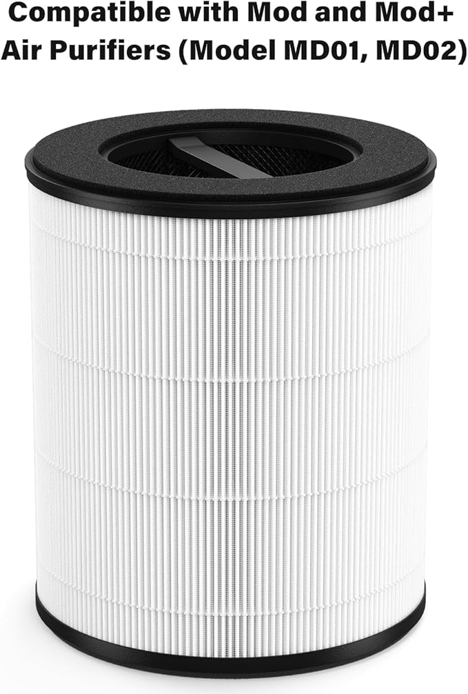 Air Filter Replacement Compatible with Mod/Mod+ Air Purifier, High Efficiency 3-in-1 Replacement Filter, 1 Pack