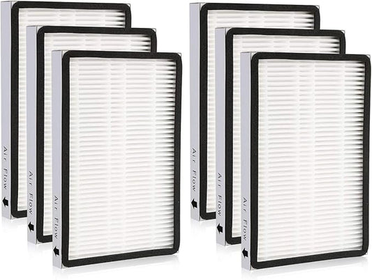 6-Pack 86889 Filters for Sears Kenmore EF-1 Vacuums & Panasonic Uprights Vacuum Cleaner For Kenmore Canister and Upright Vacuum Cleaner Part # 86889, 20-86889, 53295, 40324