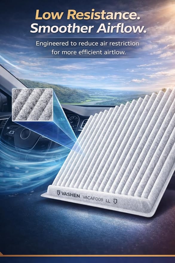 CF9846A Cabin Air Filter for 2001-2009 Toyota Prius, 2003-2009 4Runner, 2005-2009 Subaru Outback Legacy, Also Fits Select Sienna FJ Cruiser Tribeca Mitsubishi Endeavor, High-Efficiency Media