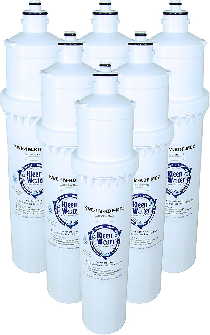 KleenWater Multi-Pack Filters Compatible With Everpure MC2 EV9612-56, Set of 6