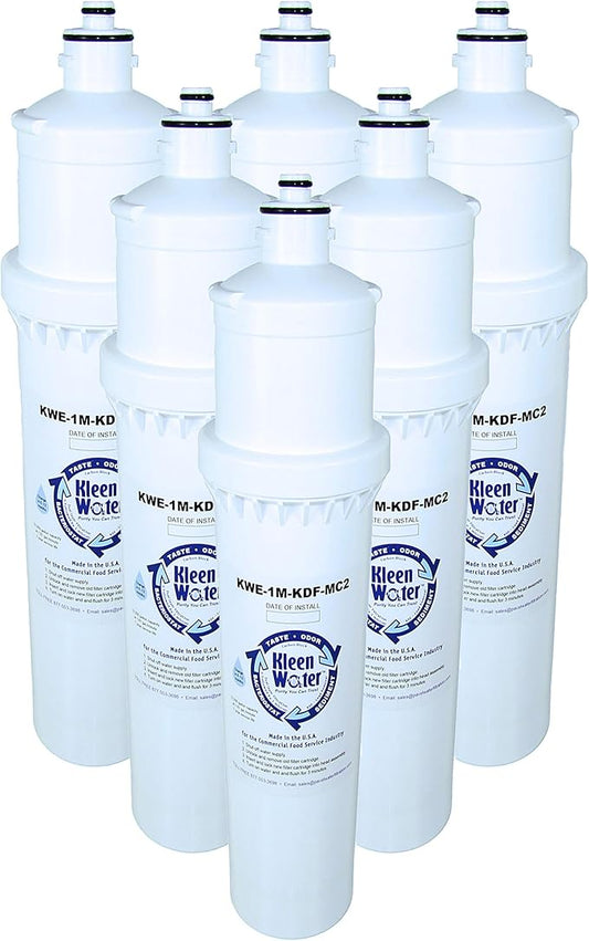 KleenWater Multi-Pack Filters Compatible With Everpure MC2 EV9612-56, Set of 6