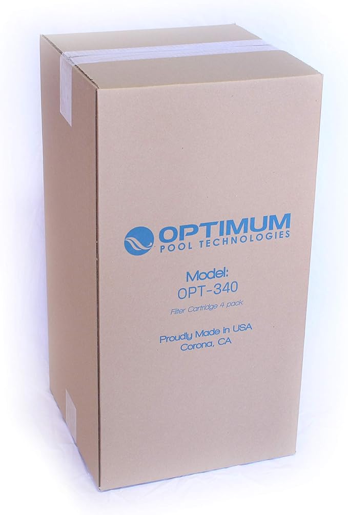 Optimum Pool Technologies Pool Filter 4-Pack, Compatible Replacement for Jandy® CL340 R0554500, Unicel C-7459, Filbur FC-0800, & Pleatco PJAN85 Filter Cartridges