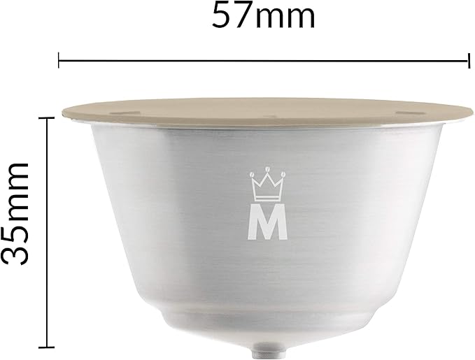 Madama - Refillable and Reusable Capsule Compatible with Dolce Gusto. Stainless Steel and Food-grade Silicone. Pack of 1 pod