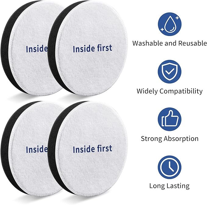 KEEPOW Vacuum Filters for Eureka, Power Speed Vacuum Filters Replacement for Eureka NEU182A, NEU182B, NEU280, NEU180, NEU181, NEU188, NEU202 Bagless Upright Vacuum Cleaner, Part E0202 (4 Pack)