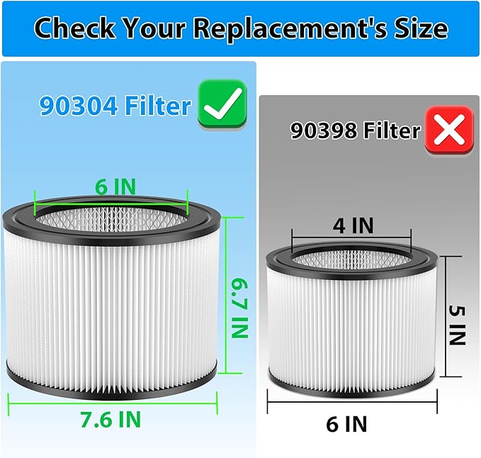 Replacement Filter Compatible with Shop-Vac 90350 90304 90333 Replacement fits most Wet/Dry Vacuum 5 Gallon and above (1)
