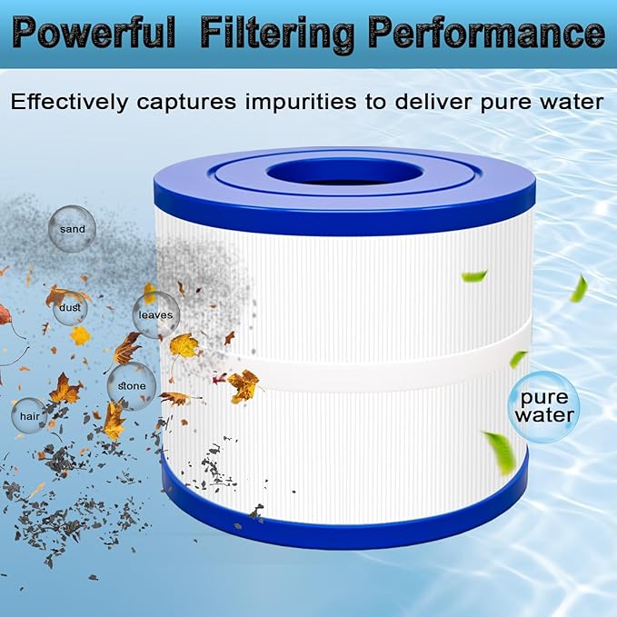 Podoy PBF40M Spa Hot Tub Filter Replacement Compatible with Pleatco PBF40M Wellspring 30 Coreless 10-00282 Bullfrog Spa Filter Replacement Cartridge by Podoy (2 Pack)