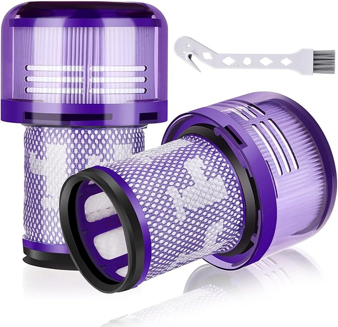 2 Pack Filter Replacement for Dyson V12 Detect Slim, V12 Slim, SV30, SV34, SV35 Cordless Vacuum, Compare to Part 971517-01（NOT for SV12 & V15 Vacuum）