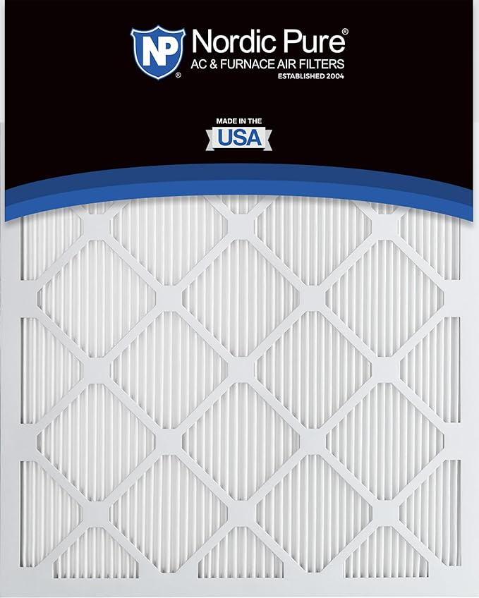 Nordic Pure 18x25x1 (Actual Size: 17 1/2 x 24 1/2 x 3/4) Tru Mini Pleat MERV 12 AC Furnace Air Filters – 2.5X More Media for Longer-Lasting, High-Efficiency Filtration - 2 Pack