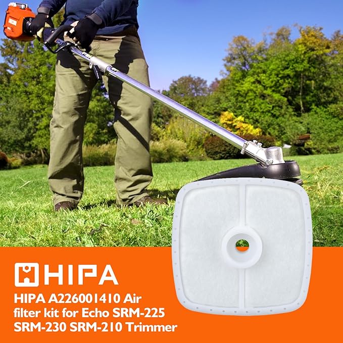 Hipa SRM225 Repower Tune-Up Kit Air Filter for Echo SRM210 GT200 GT225 PAS225 ES210 ES250 String Trimmer PB200 PB250 PB250LN PB2100 Blower