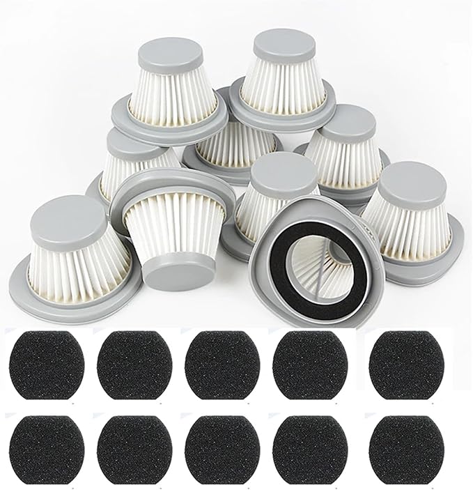 Compatible With Xiaomi Deerma DX118C / DX118M Vacuum Cleaner Parts 10Pcs / 6Pcs / 5Pcs / 1Pcs HEPA Filter+Filter Sponge Replacement(10 sets)