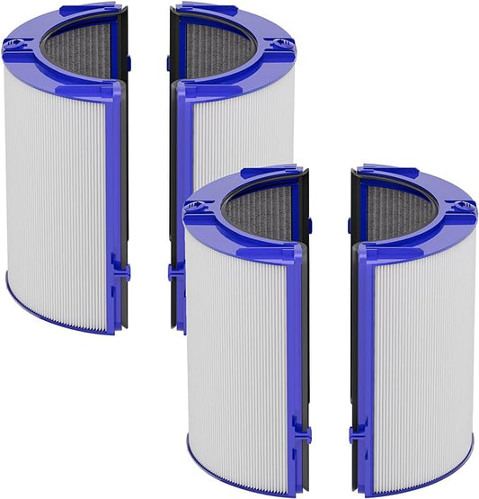 Leemone 360° Combi 2 in 1 HEPA+Carbon Replacement Filter Compatible with Dyson TP06 HP06 PH02 PH01 PH03 PH04 HP09 TP09 HP07 TP07 TP10 HP10, H13 Grade True HEPA Replacement Filter