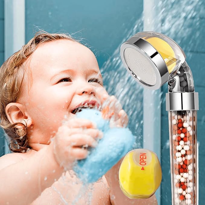 3pcs Jasmine/Lavender/Lemon Balm Replacement Filters Set for Vitamin C Filter Shower Head, Softens Hard Water, Showerhead Filter, Removes Chlorine, Chloramine & Fluoride - Helps Dry Skin & Hair Loss