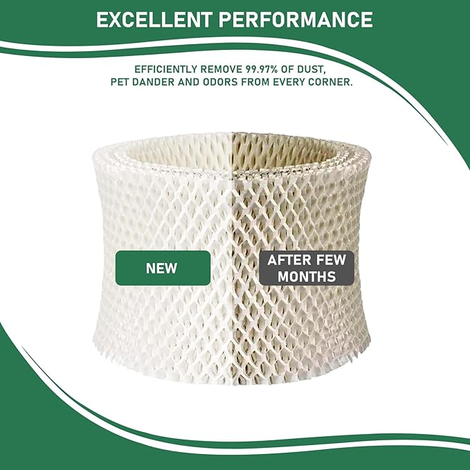 MDH-0103JB Humidifier Wicking Filter Replacement Compatible with Mainstays MDH-0103JB Humidifier Wick Filters, 3 Pack