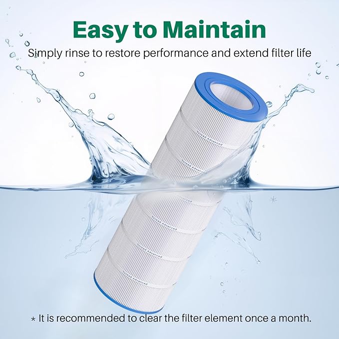 TOREAD Pool Filter Replacement for Pentair CC150, CCRP150, PAP150, PAP150-4, Ultral-C4, PP-C4, Unicel C-9415, R173216, 59054300, Filbur FC-0687, 160317, 160355, 160352, L x OD: 31 1/8" x10 1/16"