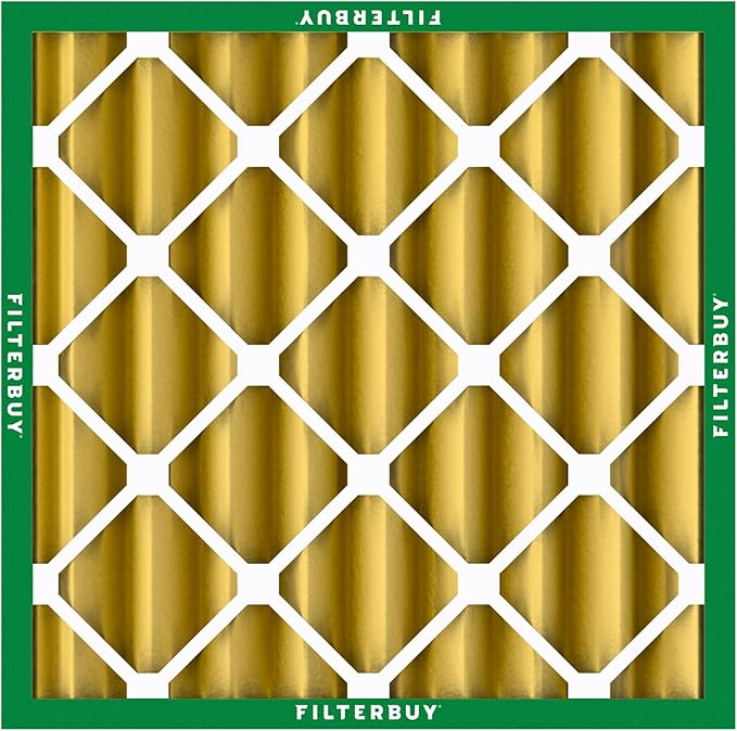 Filterbuy 24x24x4 Air Filter MERV 11 Superior Pet & Allergy Defense (6-Pack), Electrostatic Pleated HVAC AC Furnace Filters Replacement, Made in USA (Actual Size: 23.38 x 23.38 x 3.63)