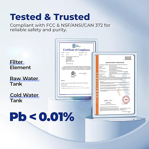 Mineralized Countertop Reverse Osmosis System, 6-Stage RO Water Filter for Fresh Clean Taste, 43℉ Chilled Water with UV-C Light, 1.32-Gal Water Tank, TDS Reduction, Installation-Free Water Purifier