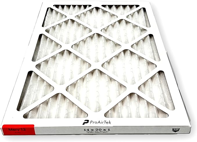 Proairtek AF14201M13SWH Model 14x20x1 Pack of 4 Air Filters, MERV 13; Ideal for Anyone Wanting Clean, Crisp Air in Their Home