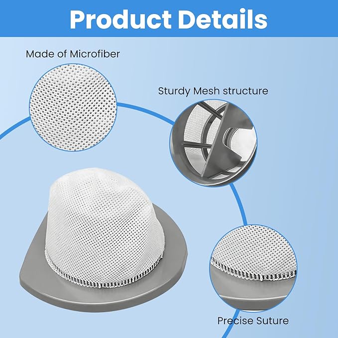 5 Pack 2033 Vacuum Replacement Filter Compatible with Bissell Featherweight Stick Lightweight Bagless Vacuum 20331 20333 20334 20336 20339 2033M, Replace No.1611508