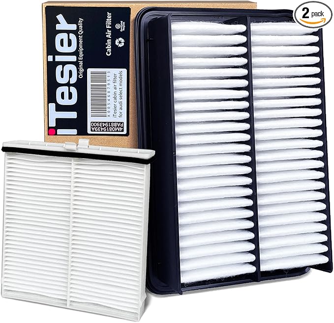 Engine Cabin Air Filter Kit for Mazda CX30 (2020-2026), Mazda 3 (2019-2026), CX50 (2023-2024), Replaces BDGF-61-J6X, PAJ8-13-3A0A, PAH9-13-3A0A