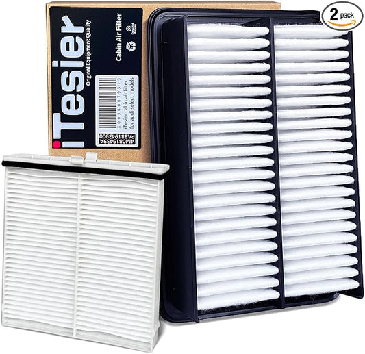 Engine Cabin Air Filter Kit for Mazda CX30 (2020-2026), Mazda 3 (2019-2026), CX50 (2023-2024), Replaces BDGF-61-J6X, PAJ8-13-3A0A, PAH9-13-3A0A