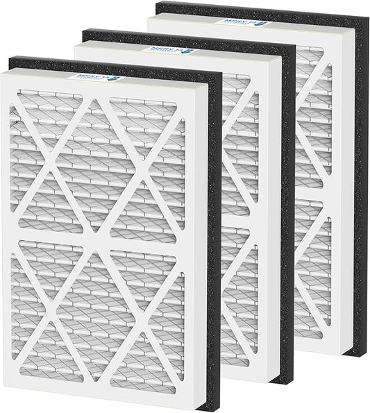 20x30x3 MERV 13 Pleated Air Filters Replacement Compatible with Zephyr VGF Series 20x30x3 Whole Home Return Air Grille Filter, MERV13 Air Filtration System, 3 Pack