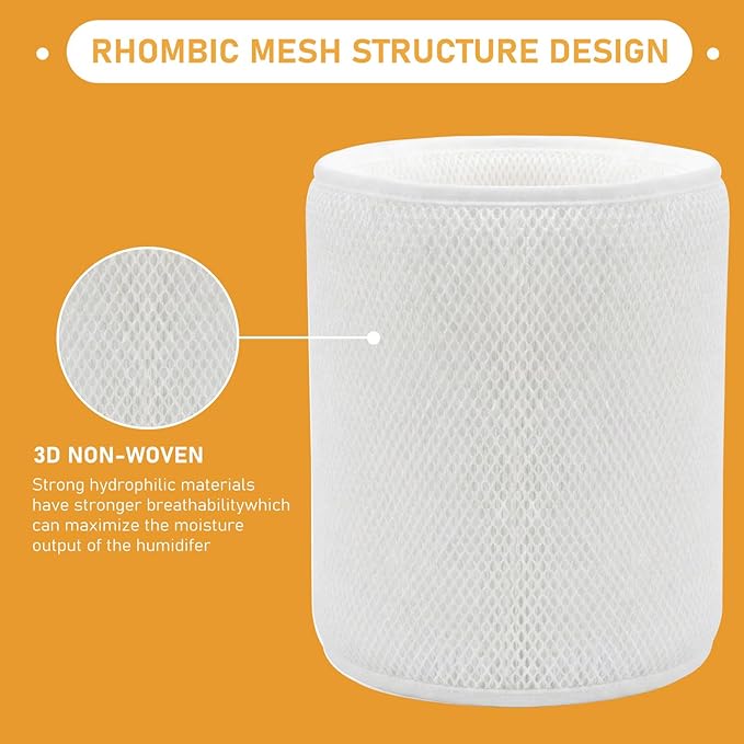 EH22 EH22T Humidifier Wicking Filters Replacement Compatible with YougetTech Humidifier EH22/EH22T Cool Mist Humidifiers, 2 Pack
