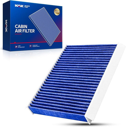 KAX Premium HEPA Cabin Air Filter with Dual Active Carbon, CF11810 Replacement for Jeep Compass 2017-2026, Renegade 2015-2023, Fiat 500X 2016-2023, Fiat 500L 2014-2020, Dodge Hornet, Alfa Romeo Tonale