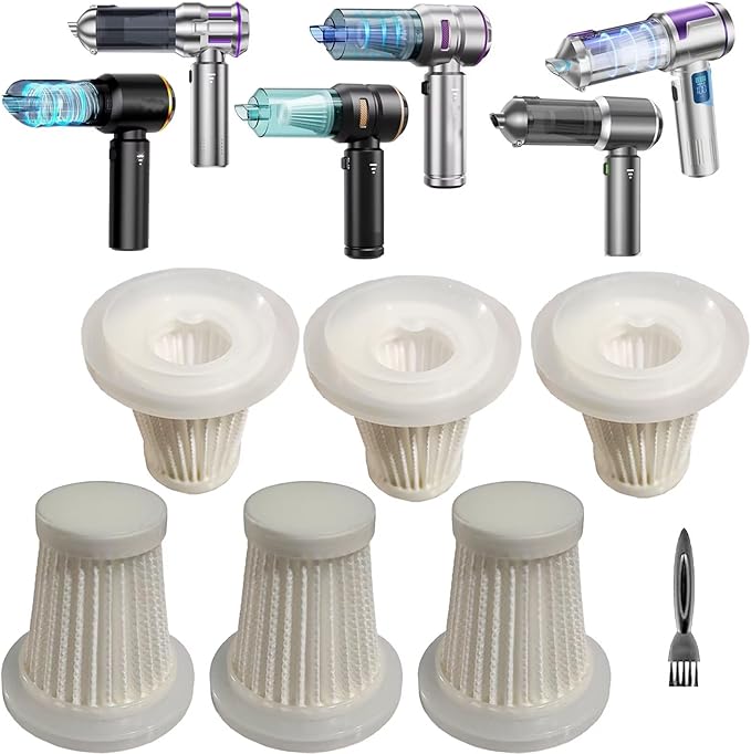 6 Pack Hepa Filters Compatible with AOHPEGN HL-151, Kdewere 151, HRYCF ST-6659Plus, Piwosa HL-121, NVKHG ST-6653Plus, CUGEFRE ST-6691Plus Cordless Vacuum.