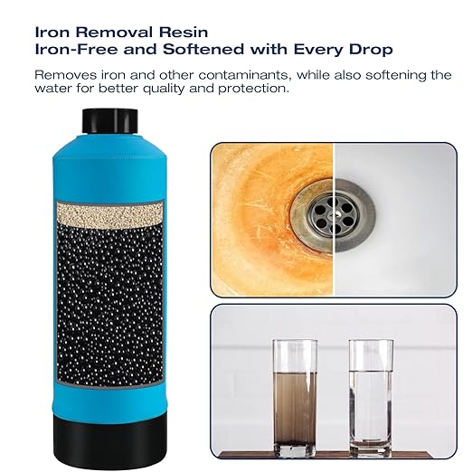 H&G Lifestyles Whole House Water Filter System, Iron and Manganese Water Filter for Well Water & City Water,Reduce Iron Heavy Metal, Silver-Enhanced, Soften Water, 700,000 Gallons