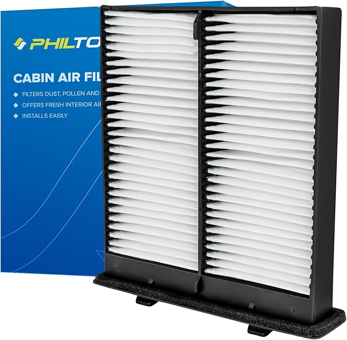 PHILTOP HEPA Cabin Air Filter w/Activated Carbon, Compatible with CF10559 Suzuki SX4 2007-2013, Carbon Filter Up Dust Pollen Odor