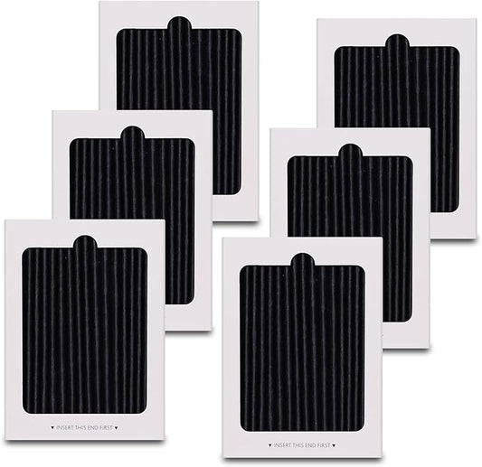 Refrigerator Air Filter Replacement for Frigidaire and Electrolux EAFCBF Fridge Replace 242061001, 242047801, 242047804, Effective Filtration with Activated Carbon Filter (6 Pack)