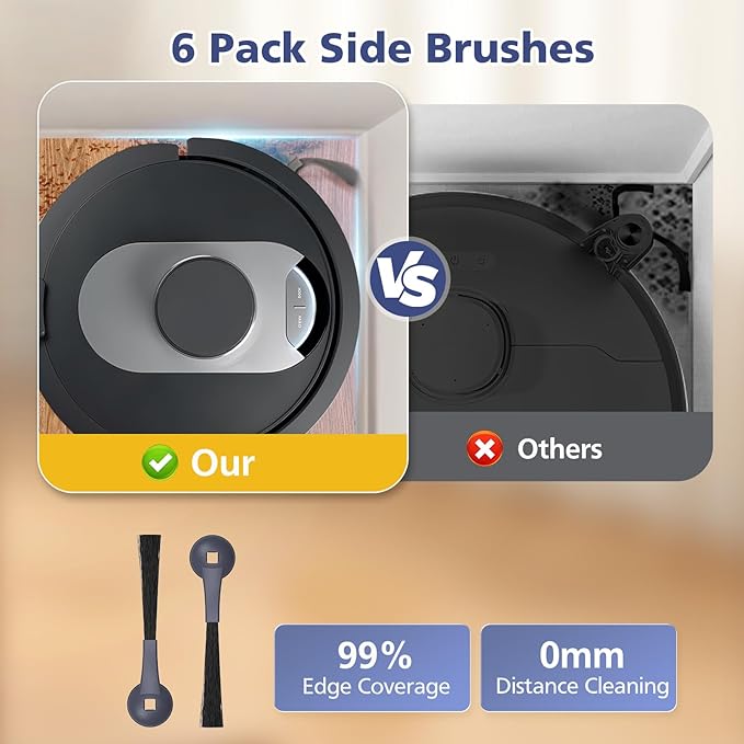 Replacement Parts for Shark AI AV2501S AV2501AE RV2502AE RV2520AOUS AV2510AOUS AV2511AE RV2610WA RV2610WD Accessories Kit with Main Brush, Filters, Foam Filters, PrFilte, Side Brushes, Replacement