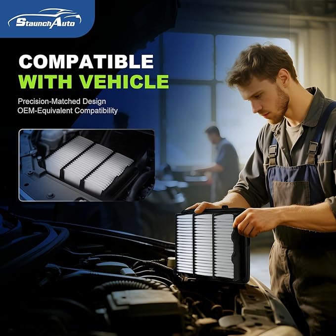 Engine & Cabin Air Filter for 2018-2022 Honda Accord (Gas Only, L4 1.5L) Air filter for Car Replacement CF10134 CA12290 Automotive Accessories-2 Pack