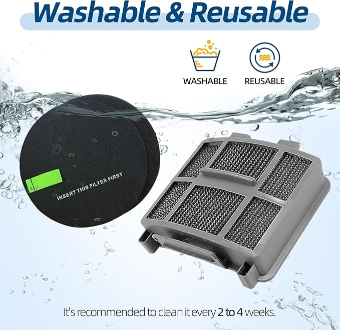 39883 Filters for Bissell Pet Hair Eraser Vacuum 39883 3418 3774F 3774 3774G MultiClean 3775 3415 3409 3404 3402 SurfaceSense Turbo Lift-Off PowerLifte Upright Vacuums, Part #1635630 & #1603437