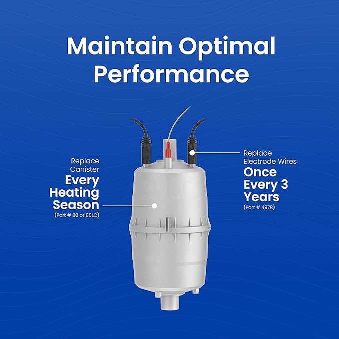 AprilAire 80 Replacement Canister for AprilAire Steam Humidifier Models 800,801,865,and 866,(Pack of 6)